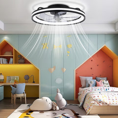 Hengda Deckenventilator Mit Beleuchtung Dimmbar Ventilator Ø50cm, Fernbedienung/APP-Steuerung, 6 Windstufen, Deckenleuchte mit Ventilator