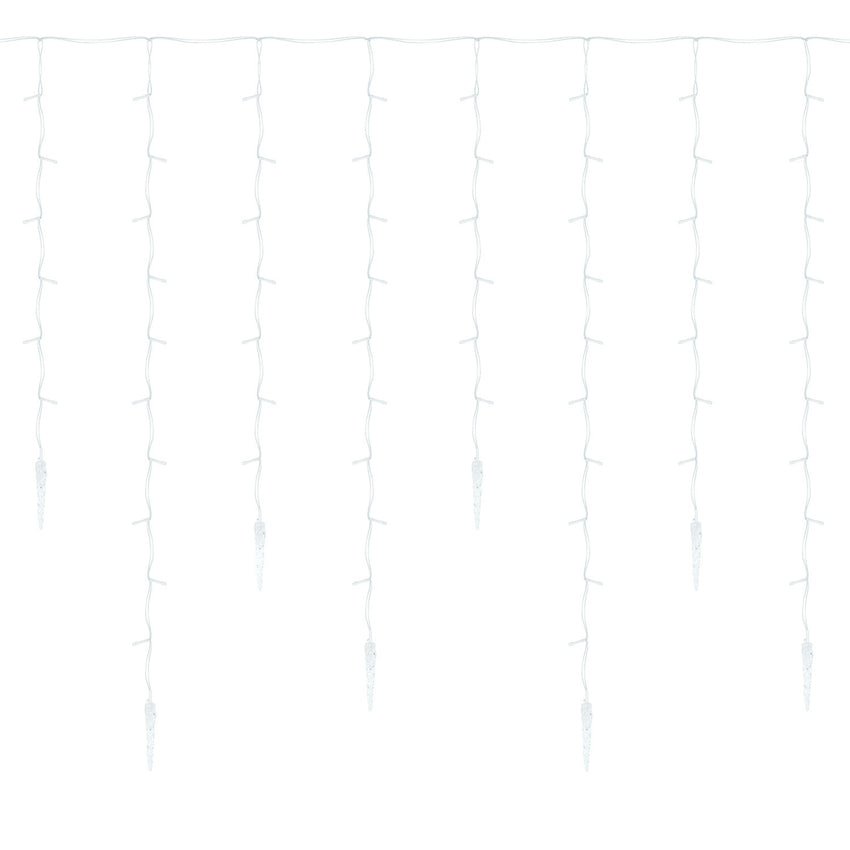 Hengda Eiszapfen Lichterkette, mit Fernbedienung, Außen, 8 Modi & Timer, Weihnachtsdeko