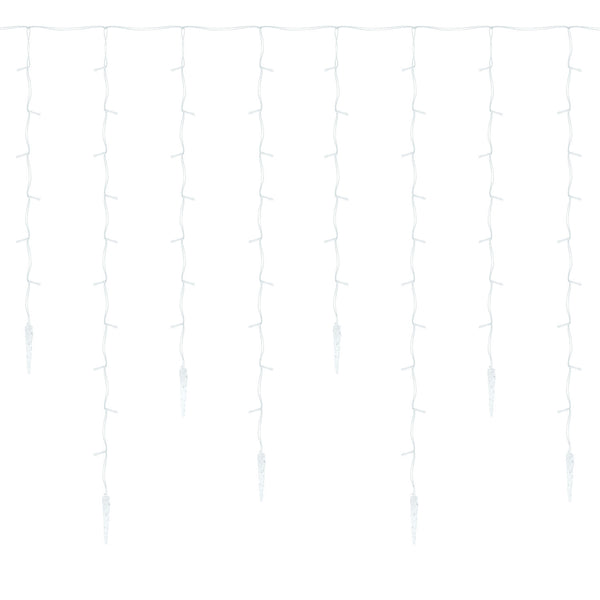 Hengda Eiszapfen Lichterkette, mit Fernbedienung, Außen, 8 Modi & Timer, Weihnachtsdeko