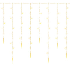 Hengda Eiszapfen Lichterkette, mit Fernbedienung, Außen, 8 Modi & Timer, Weihnachtsdeko