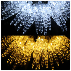 Hengda Eiszapfen Lichterkette, mit Fernbedienung, Außen, 8 Modi & Timer, Weihnachtsdeko