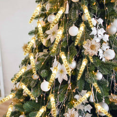 Hengda Eiszapfen lichterkette, 40LEDs Eiszapfen, Weihnachtsbeleuchtung  Innen & Außen Deko