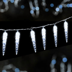 Hengda Eiszapfen lichterkette, 40LEDs Eiszapfen, Weihnachtsbeleuchtung  Innen & Außen Deko