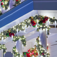 Hengda Eiszapfen lichterkette, 40LEDs Eiszapfen, Weihnachtsbeleuchtung  Innen & Außen Deko