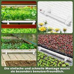 Hengda Gewächshausheizung, 55W/90W/135W Gewächshaus Heizung, Elektrische Heizung mit eingebautem, für Gewächshäuser