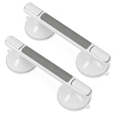 Hengda Haltegriff Dusche mit Saugnapf, MAX 110 KG, 32CM Duschgriff, Abnehmbare Badewannengriff, Sauggriff, Badgriff