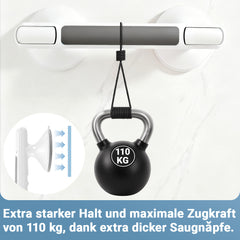 Hengda Haltegriff Dusche mit Saugnapf, MAX 110 KG, 32CM Duschgriff, Abnehmbare Badewannengriff, Sauggriff, Badgriff