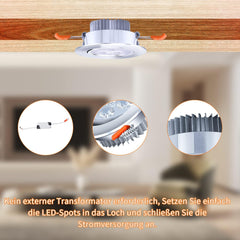 Hengda 20x 3W Warmweiß LED Einbaustrahler Deckenstrahler