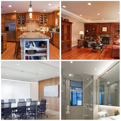 Hengda 20x LED Einbaustrahler 3200K/6000K, LED strahler, 220V 5W Deckenstrahler, Deckenspot