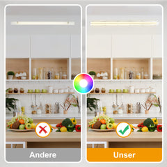 Hengda LED Feuchtraumleuchte 18W/24W, Wannenleuchte 4000K Neutralweiß, T8 LED Röhre, Feuchtraumlampe IP65 Wasserfest Röhrenlampe, Werkstattlampe