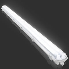 Hengda LED Feuchtraumleuchte 18W/24W, 120cm/150cm Wannenleuchte, Kaltweiß/Neutralweiß, Doppelt T8 LED Werkstattlampe, Röhrenlampe IP65 Wasserfest