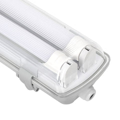 Hengda LED Feuchtraumleuchte 18W/24W, 120cm/150cm Wannenleuchte, Kaltweiß/Neutralweiß, Doppelt T8 LED Werkstattlampe, Röhrenlampe IP65 Wasserfest