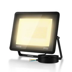 Hengda LED Strahler Außen, LED Fluter 10W-100W, LED Scheinwerfer Kaltweiß/Warmweiß, Aussenstrahler IP66 Wasserdicht (Kein Stecker)