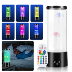Hengda LED Quallenlampe, RGB Lavalampe, mit Fernsteuerung, Nachtlicht