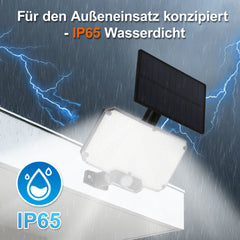 Hengda LED Solar Wandleuchte, Wandfluter mit Bewegungsmelder, Gartenbeleuchtung Solarlampen