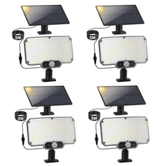 Hengda LED Solar Wandleuchte, Wandfluter mit Bewegungsmelder, Gartenbeleuchtung Solarlampen