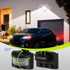 Hengda 10-100W LED Strahler mit Bewegungsmelder, LED Fluter Kaltweiß Wandstrahler Außen IP66, Scheinwerfer,  Gartenlampe, Baustrahler (kein Stecker)