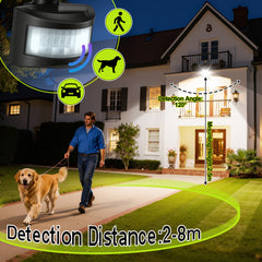 Hengda 10-100W LED Strahler mit Bewegungsmelder, LED Fluter Kaltweiß Wandstrahler Außen IP66, Scheinwerfer,  Gartenlampe, Baustrahler (kein Stecker)