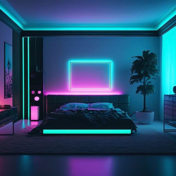 Hengda Led Streifen RGB SMD 5050, LED Strip Selbstklebend, mit 24-Tasten-Fernbedienung, Dimmbar LED lichtband Leiste, für Zuhause, Partei