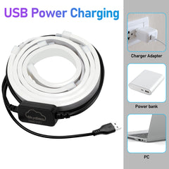 Hengda Neon LED Strip RGBIC Gaming PC Monitor Hintergrundbeleuchtung USB LED Streifen für 27/32 Zoll PC, Dimmbar, mit App-Steuerung