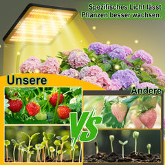 Hengda Pflanzenlampe LED mit Ständer, Höhenverstellbare Pflanzenleuchte LED Vollspektrum, 242 LEDs Grow Lampe