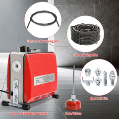 Hengda Rohrreinigungsmaschine 500W, Elektrische Abflussreiniger mit 6 Köpfen,  Rohrreinigungsgerät, Elektrische Köpfe Für 20–120 mm Rohre