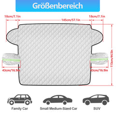 Hengda Scheibenabdeckung, Winterschutz, Sonnenschutz, Frontscheibenabdeckung, Schnee Auto