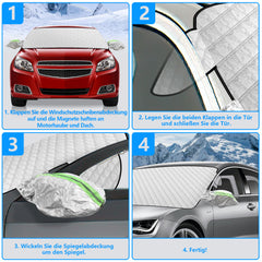 Hengda Scheibenabdeckung, Winterschutz, Sonnenschutz, Frontscheibenabdeckung, Schnee Auto