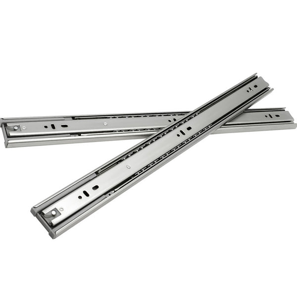 Hengda Schubladenschienen 250 - 550 mm, Schubladen  Schienensystem mit Selbsteinzug, Teleskopschiene vollauszug Schubladenauszüg, Kugelführung, Tragkraft 35 Kg