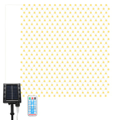 Hengda Solar LED Lichternetz, IP44 LED Lichterkette, Lichtervorhang für Fenster Garten