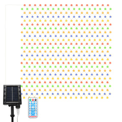 Hengda Solar LED Lichternetz, IP44 LED Lichterkette, Lichtervorhang für Fenster Garten