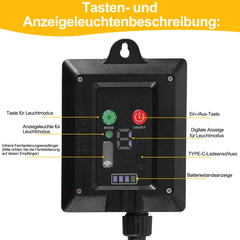 hengda Solar Lichterkette mit Fernbedienung 30m-100m