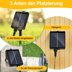 hengda Solar Lichterkette mit Fernbedienung 30m-100m