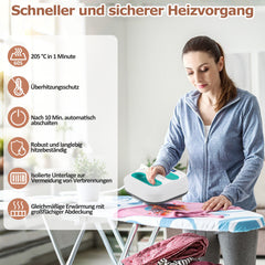 Hengda Transferpresse Plotter 22,5 cm x 22,5 cm, Heizpresse Tragbare con Zeitmesser, DIY Buigelpresse für T-Shirt/Taschen/Kissen/Plotter