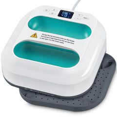 Hengda Transferpresse Plotter 22,5 cm x 22,5 cm, Heizpresse Tragbare con Zeitmesser, DIY Buigelpresse für T-Shirt/Taschen/Kissen/Plotter