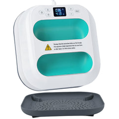 Hengda Transferpresse Plotter 22,5 cm x 22,5 cm, Heizpresse Tragbare con Zeitmesser, DIY Buigelpresse für T-Shirt/Taschen/Kissen/Plotter