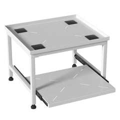 Hengda Waschmaschinen Untergestell 45,5 cm, mit Schublade, Verstellbares Podest für Waschmaschine, Trockner, bis 200 kg tragfähig