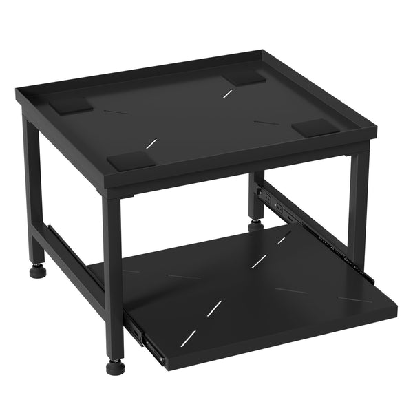 Hengda Waschmaschinen Untergestell 45,5 cm, mit Schublade, Verstellbares Podest für Waschmaschine, Trockner, bis 200 kg tragfähig