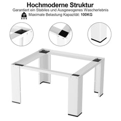 Hengda Waschmaschinen Untergestell, Waschmaschinensockel , Waschmaschinen-Unterschrank, Podest für Waschmaschinen & Trockner