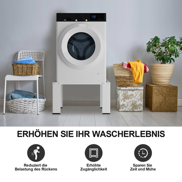 Hengda Waschmaschinen Untergestell, Waschmaschinensockel , Waschmaschinen-Unterschrank, Podest für Waschmaschinen & Trockner