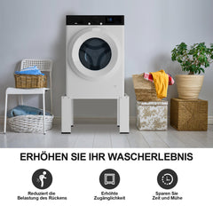 Hengda Waschmaschinen Untergestell, Waschmaschinensockel , Waschmaschinen-Unterschrank, Podest für Waschmaschinen & Trockner