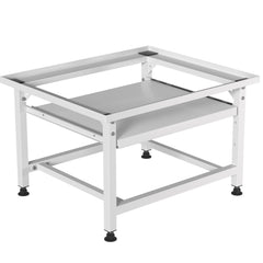 Hengda Waschmaschinen Untergestell mit Ausziehbarem Regal, 3 höhenverstellbar Waschmaschinen Sockel, 150kg Tragfähigkeit Podest für Trockner, Kühlschrank