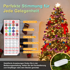 Hengda LED Weihnachts Lichterkette, RGBIC Lichterkette, IP65, Für Innen & Außen