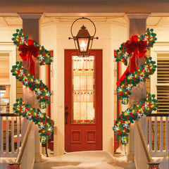 Hengda Weihnachtsgirlande 5M, Künstlich Tannengirlande mit Beleuchtung, Warmweiß, USB 8 Beleuchtungsmodi verfügbar Weihnachtsdeko