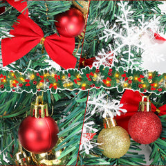 Hengda Weihnachtsgirlande 5M, Künstlich Tannengirlande mit Beleuchtung, Warmweiß, USB 8 Beleuchtungsmodi verfügbar Weihnachtsdeko