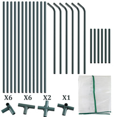 Hengda Gewächshaus Klein, UV-beständige PE-Plane Foliengewächshaus, Tomatenhaus 180*90*90CM