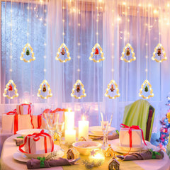 hengda LED Weihnachtsbeleuchtung Lichtervorhang 3M