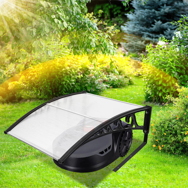 Hengda Mähroboter Dach 106 x 87 x 50 cm Mähroboter Garage aus Polycarbonat Carport Garage Überdachung für Rasenroboter Rasenmäher Regenschutz UV-Schutz