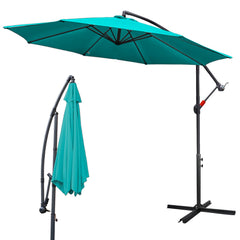 Hengda Sonnenschirm Alu Ampelschirm mit Kurbelvorrichtung Sonnenschirm UV-Schutz & Wasserabweisende Gartenschirm