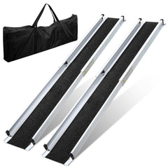 Hengda Rollstuhlrampe, Aluminium Auffahrrampe Rampe Rollstuhl, Teleskoprampe